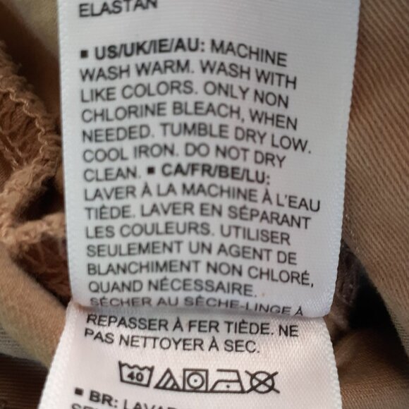 NWT Women's Size 2 Stretch Camel Chino Tan Pants - Amazon Essentials - Picture 8 of 11